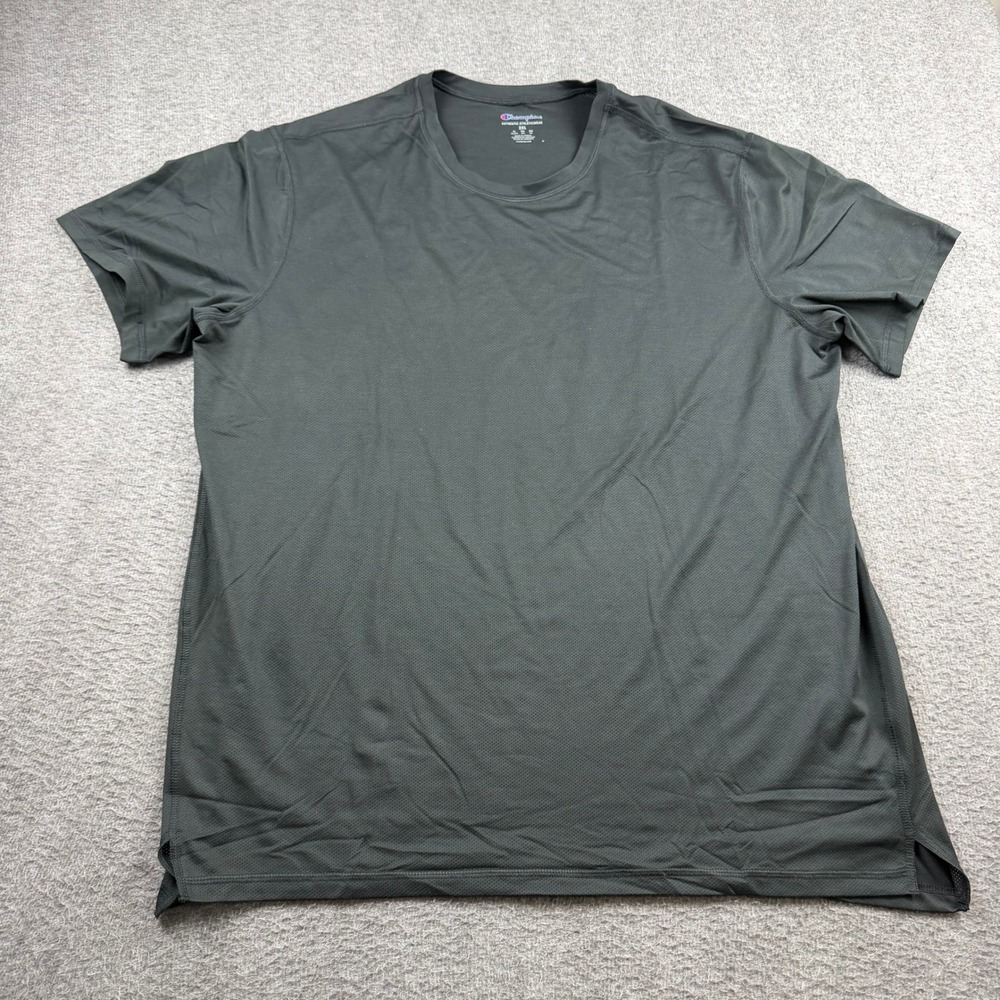 Champion Men's‎ 2XL Charcoal Gray Activewear T-Shirt CHP160 BK Micro Mesh